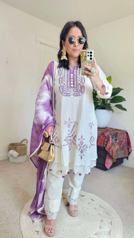 BARSHA ANARKALI PURPLE
