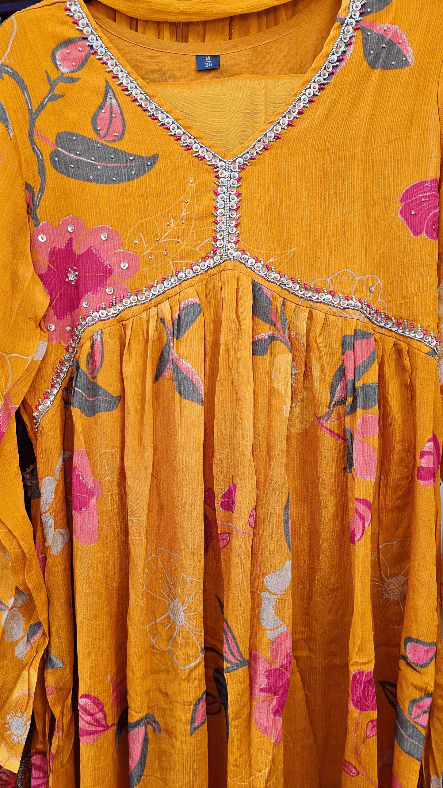 Aita mustard yellow alia naira cut chinnon set