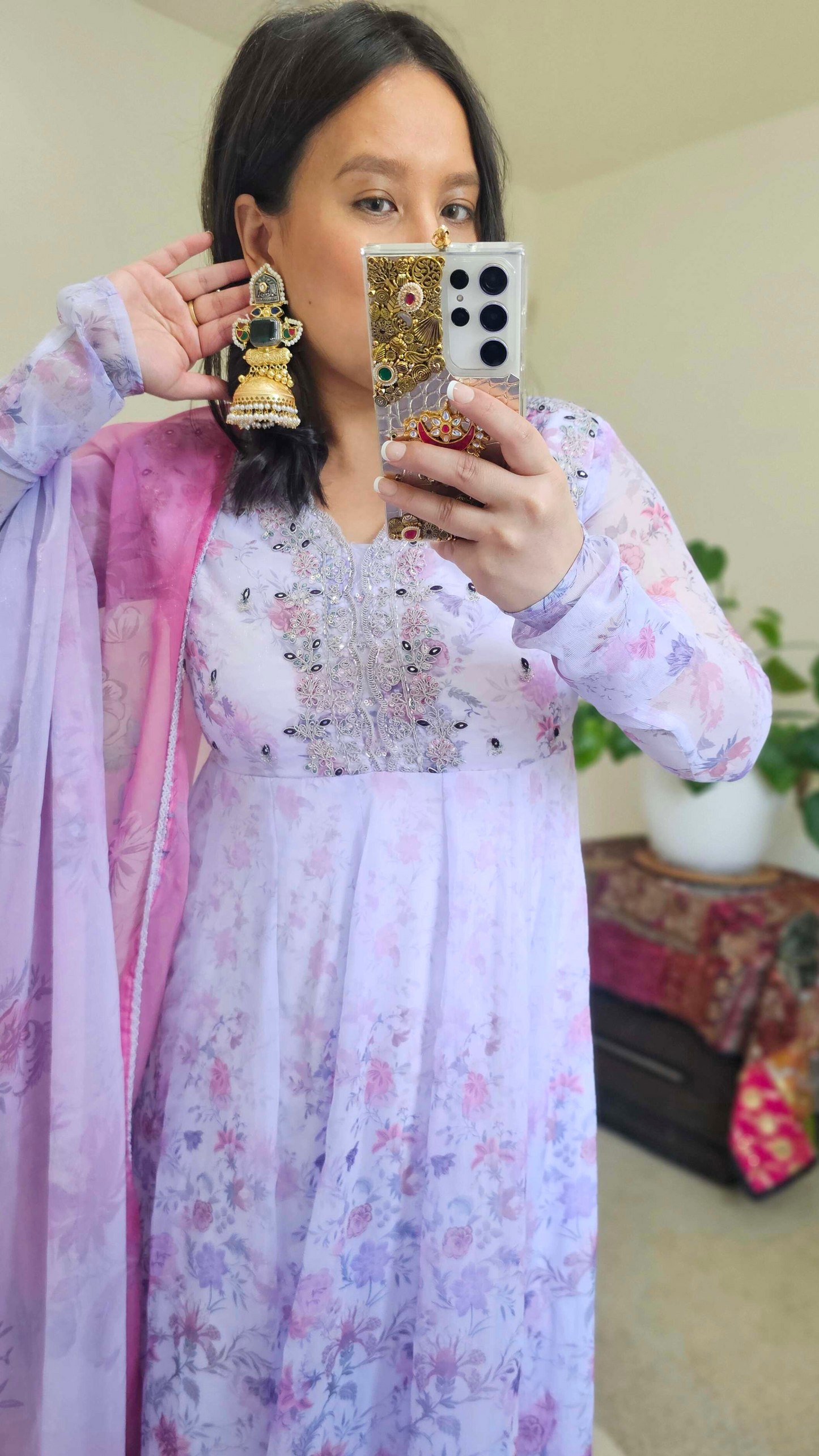 SANAM ANARKALI PURPLE