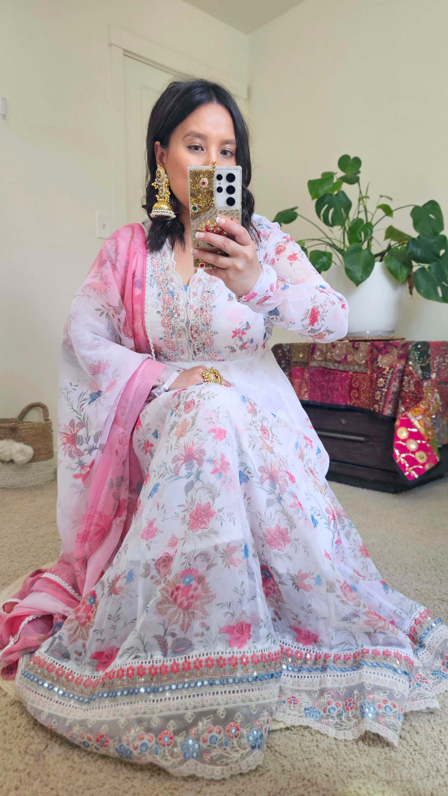 SANAM ANARKALI WHITE