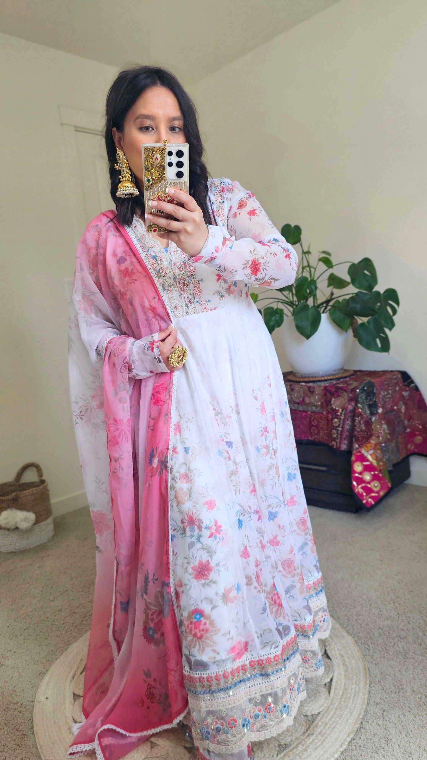 SANAM ANARKALI WHITE