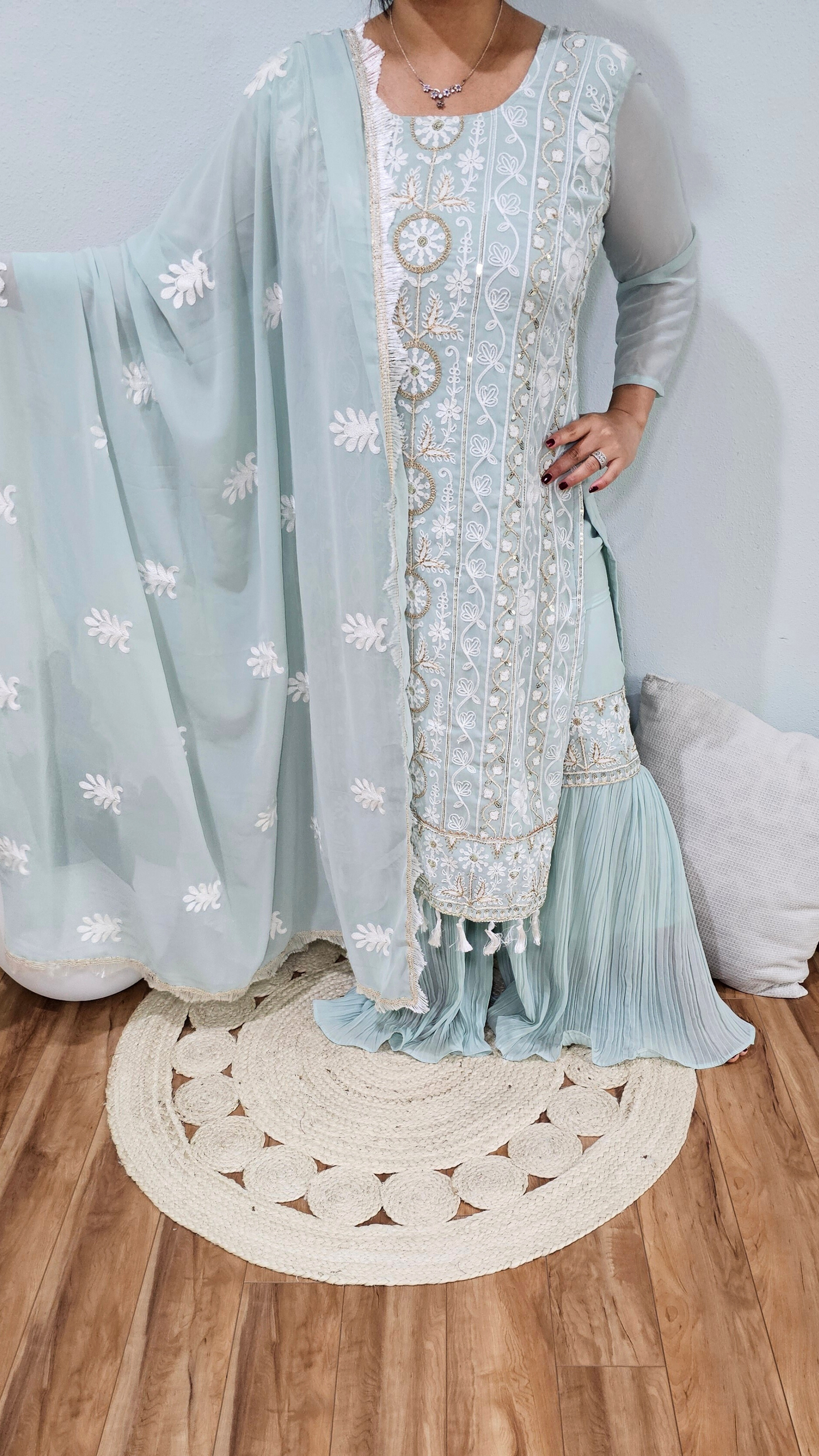 TARA GHARARA BLUE