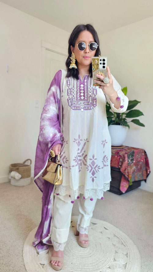 BARSHA ANARKALI PURPLE