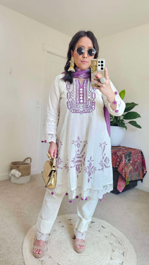 BARSHA ANARKALI PURPLE