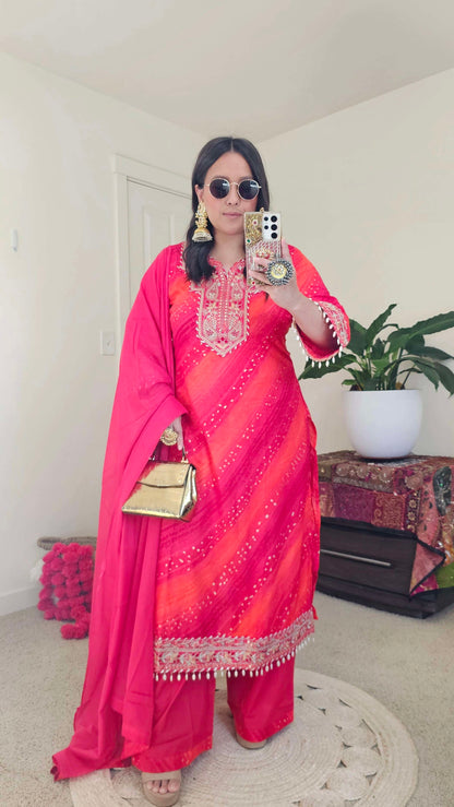 KHUSHI KURTA RED