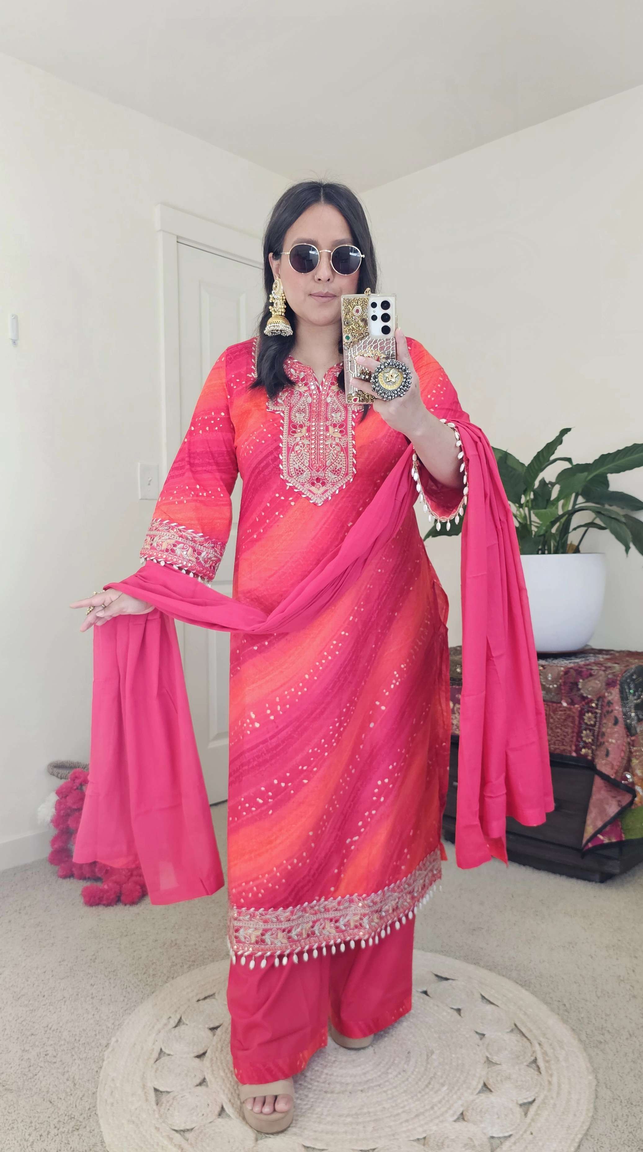 KHUSHI KURTA RED