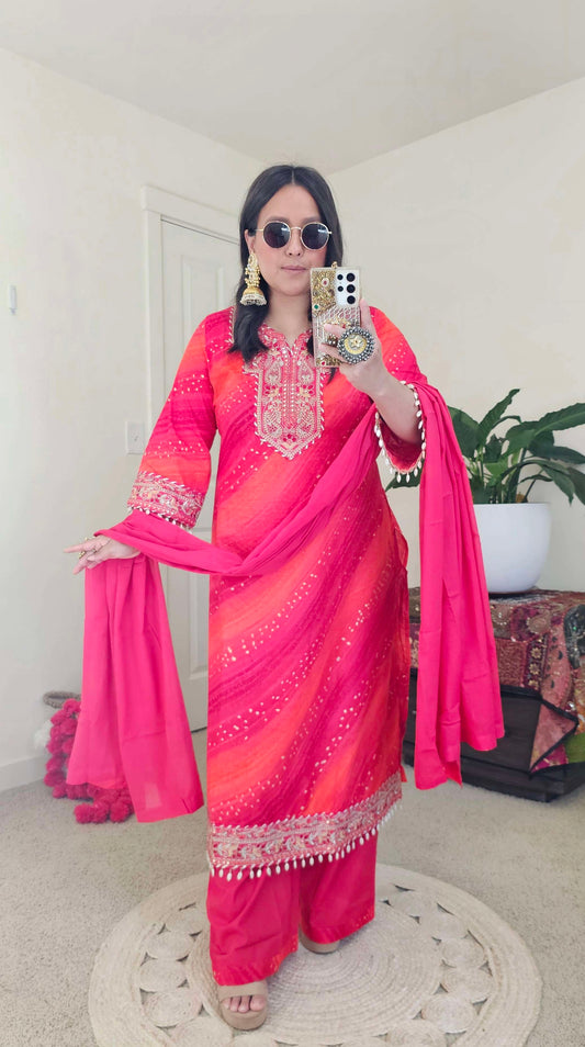 KHUSHI KURTA RED