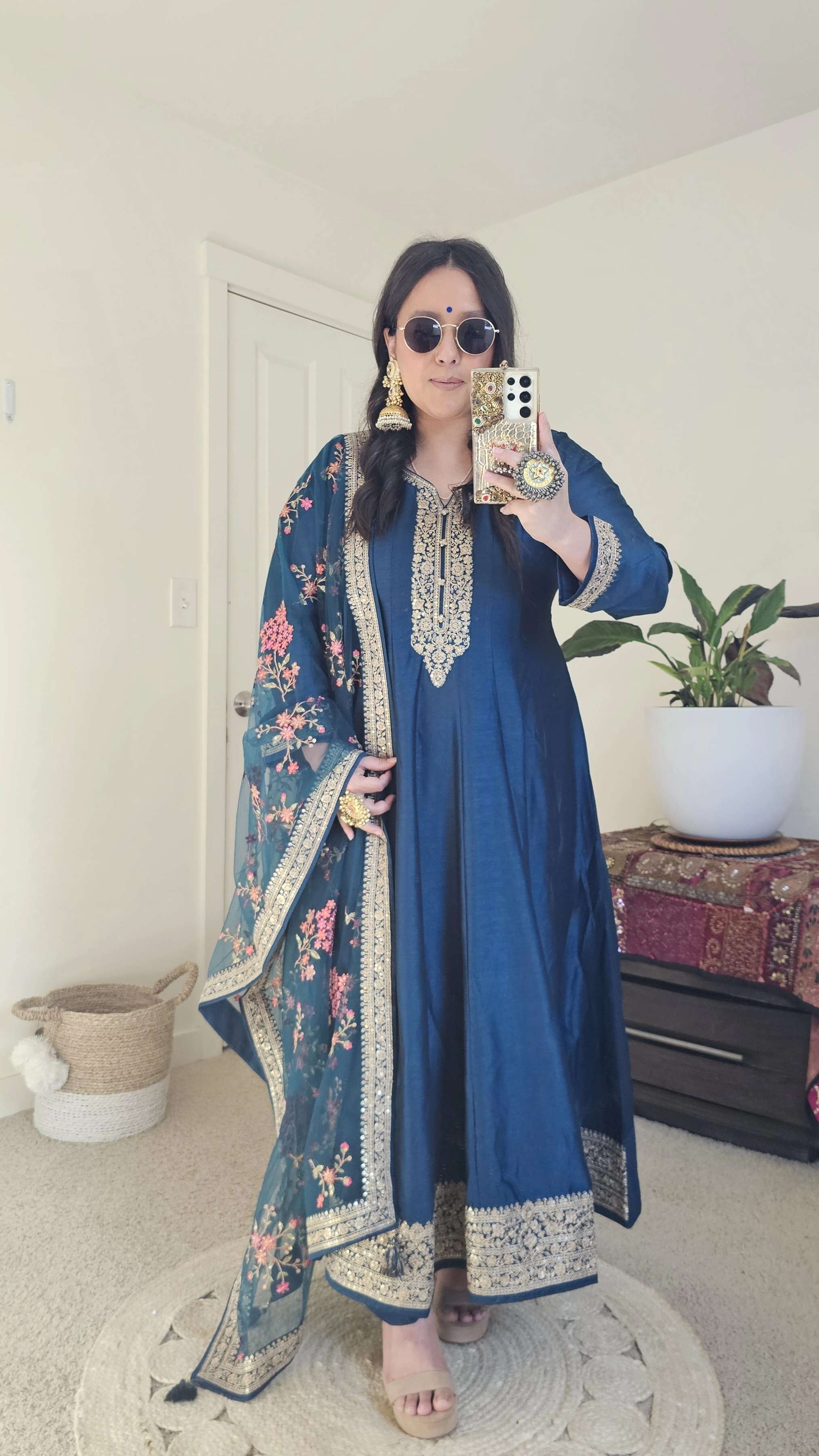 KANCHI ANARKALI BLUE
