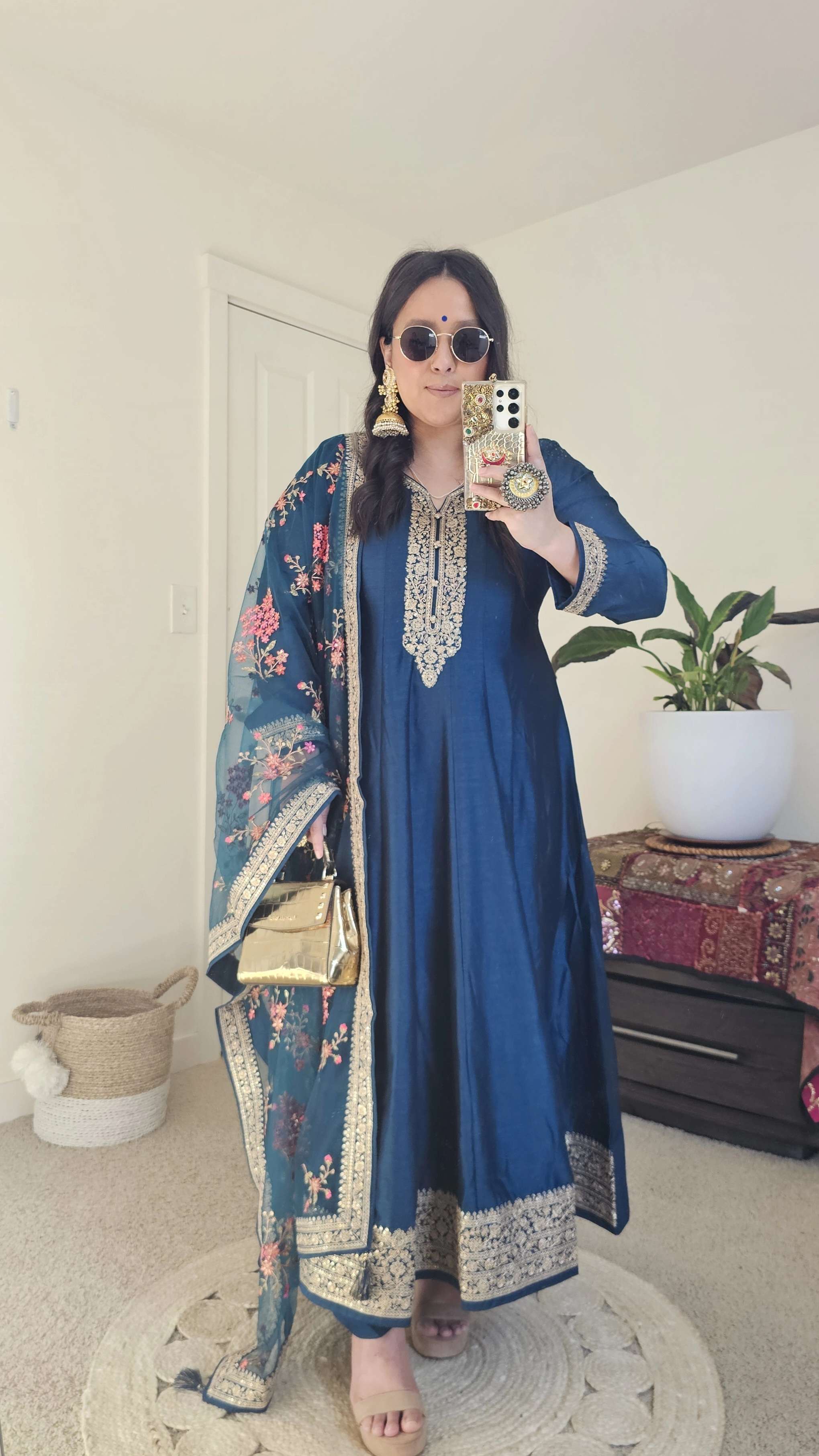 KANCHI ANARKALI BLUE