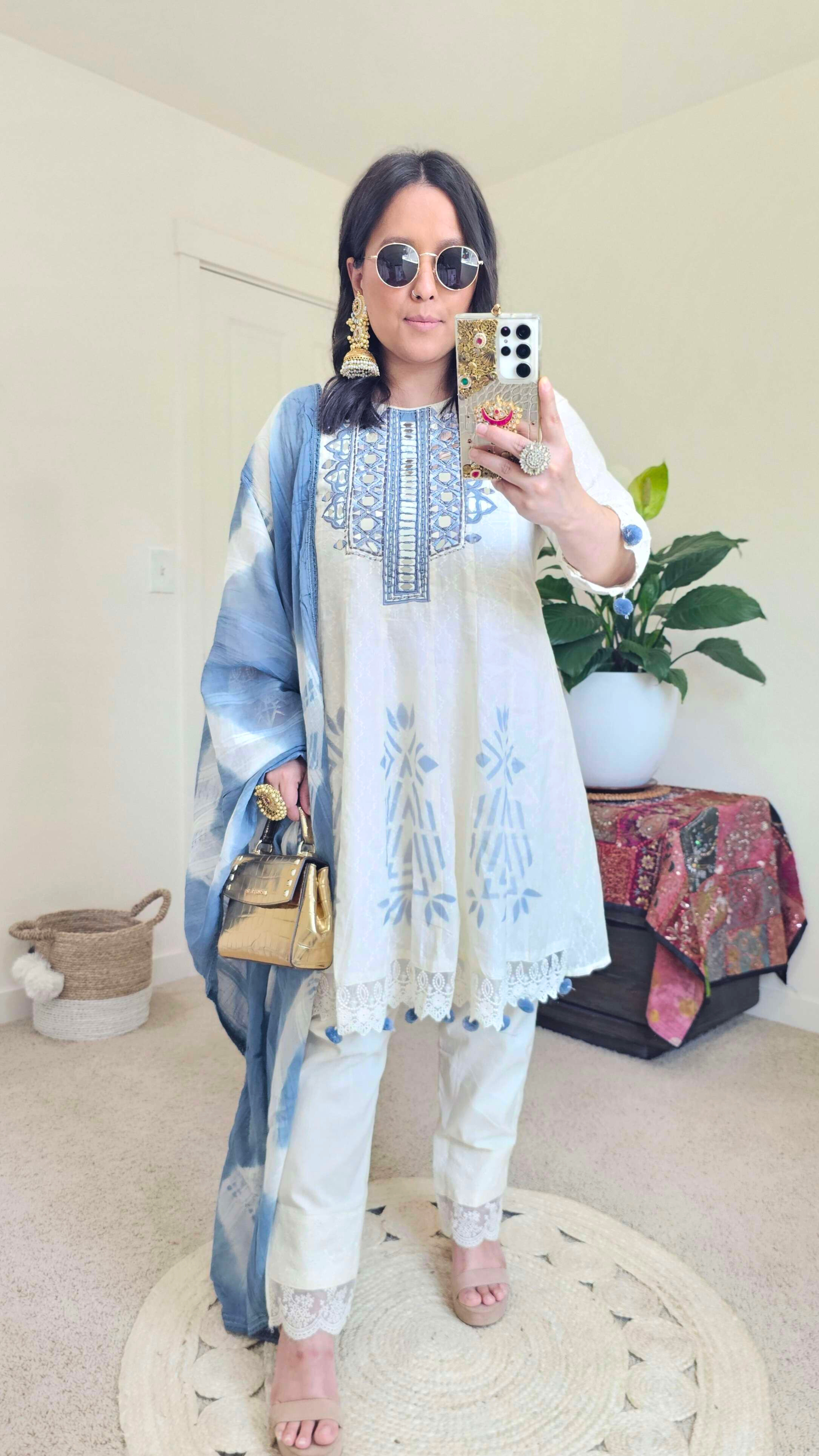 BARSHA ANARKALI BLUE