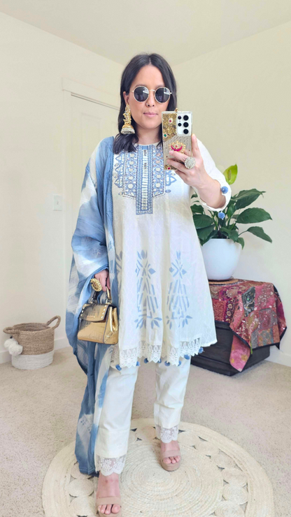 BARSHA ANARKALI BLUE