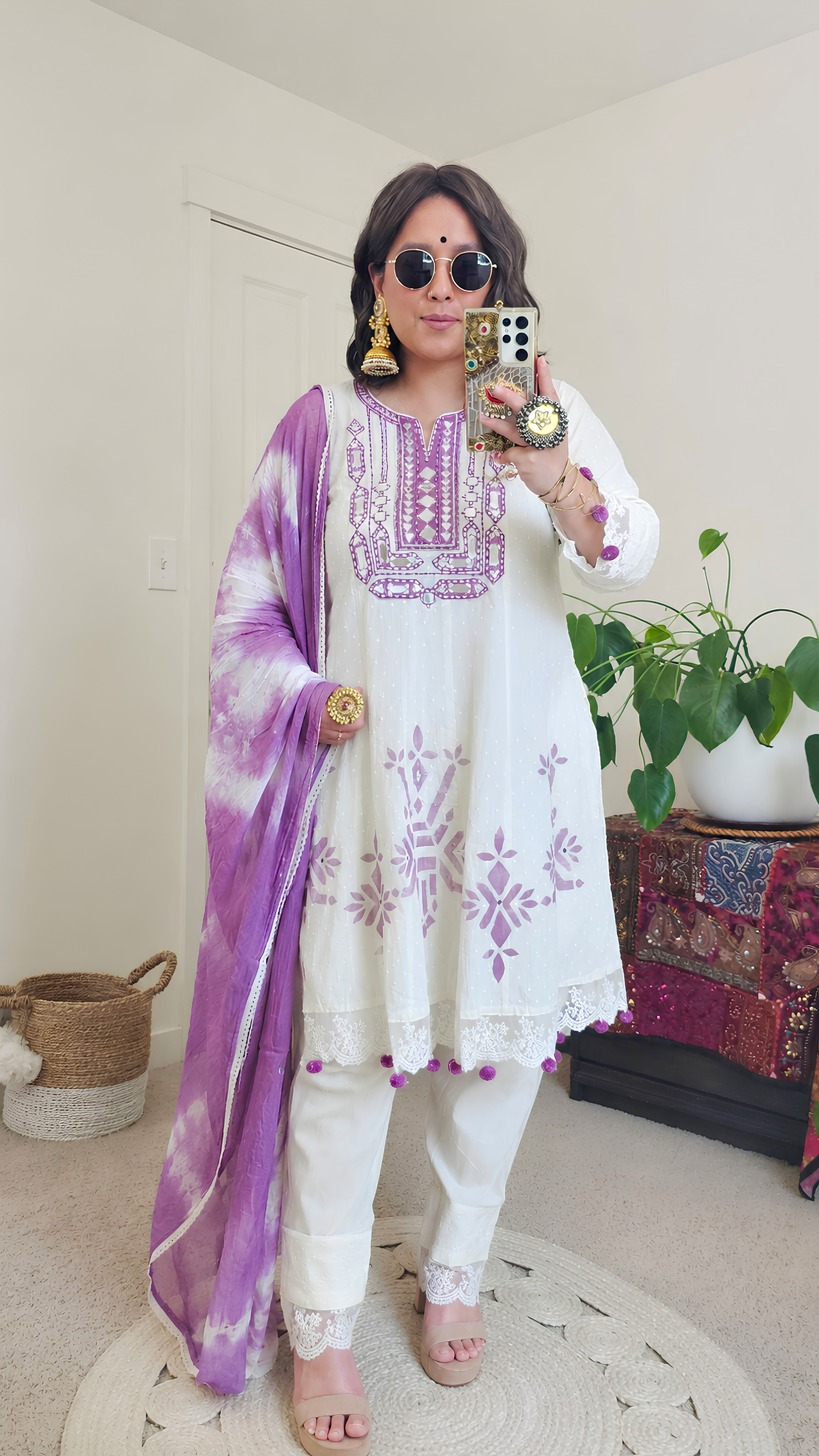 BARSHA ANARKALI PURPLE