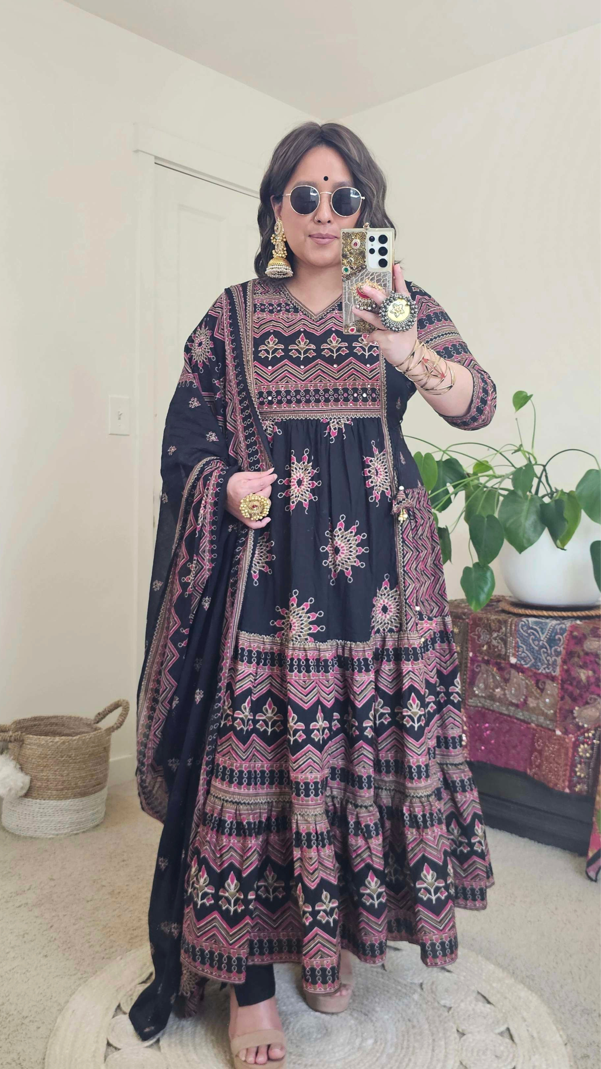 DEVI ANARKALI BLACK