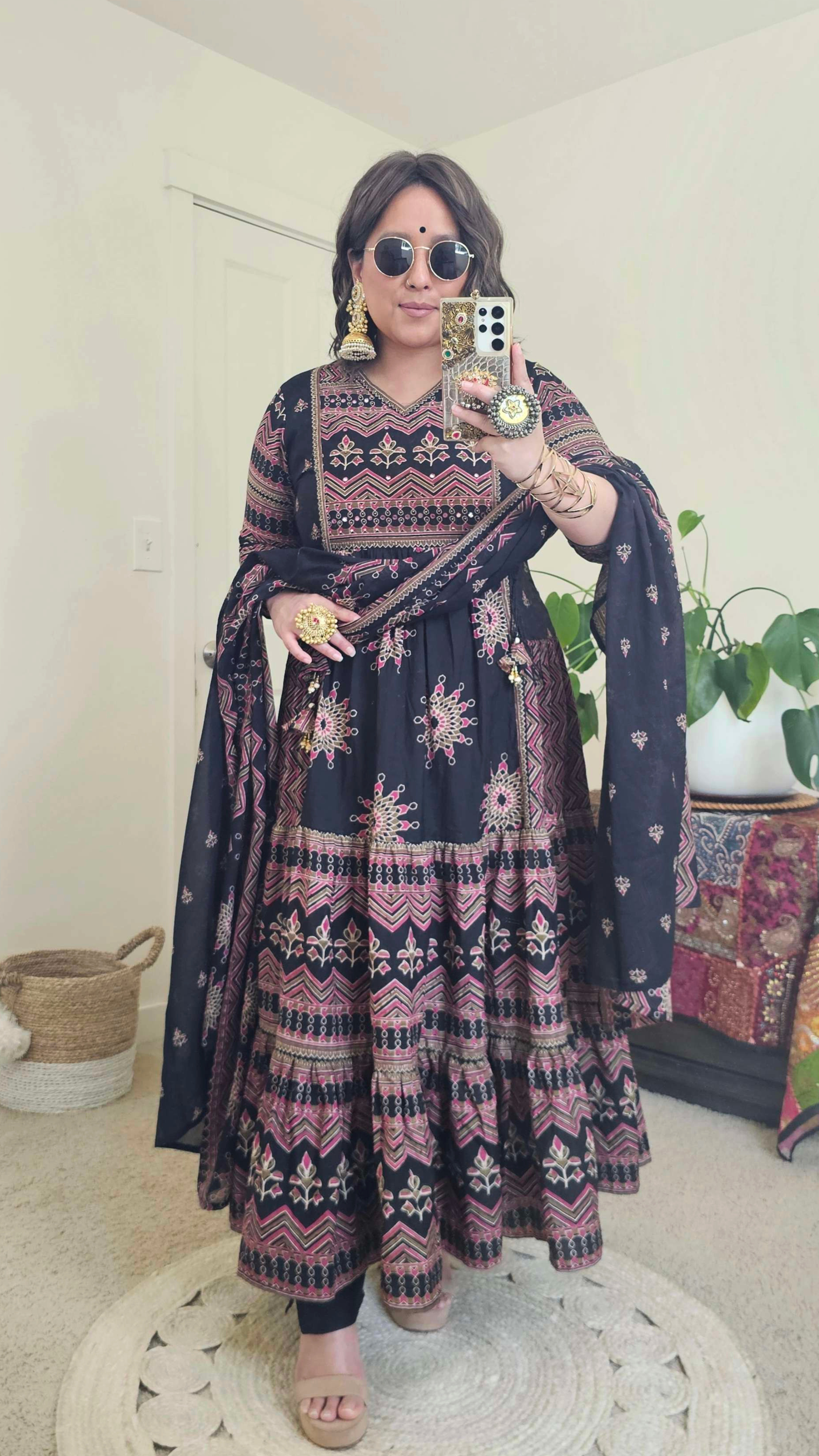 DEVI ANARKALI BLACK
