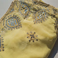 CHUNARI SAREE YELLOW