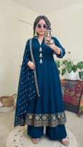 PRITI ANARKALI BLUE