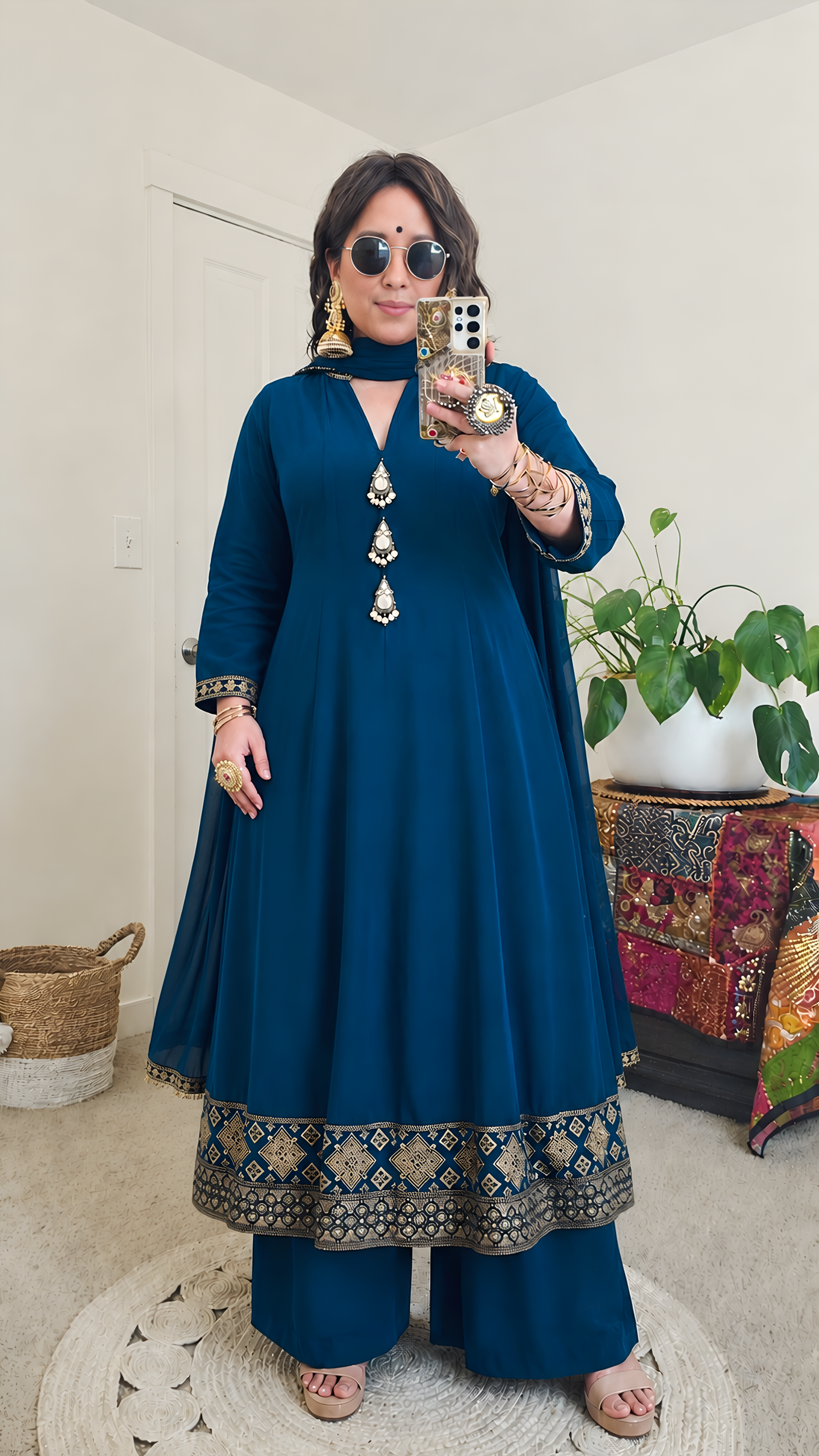 PRITI ANARKALI BLUE
