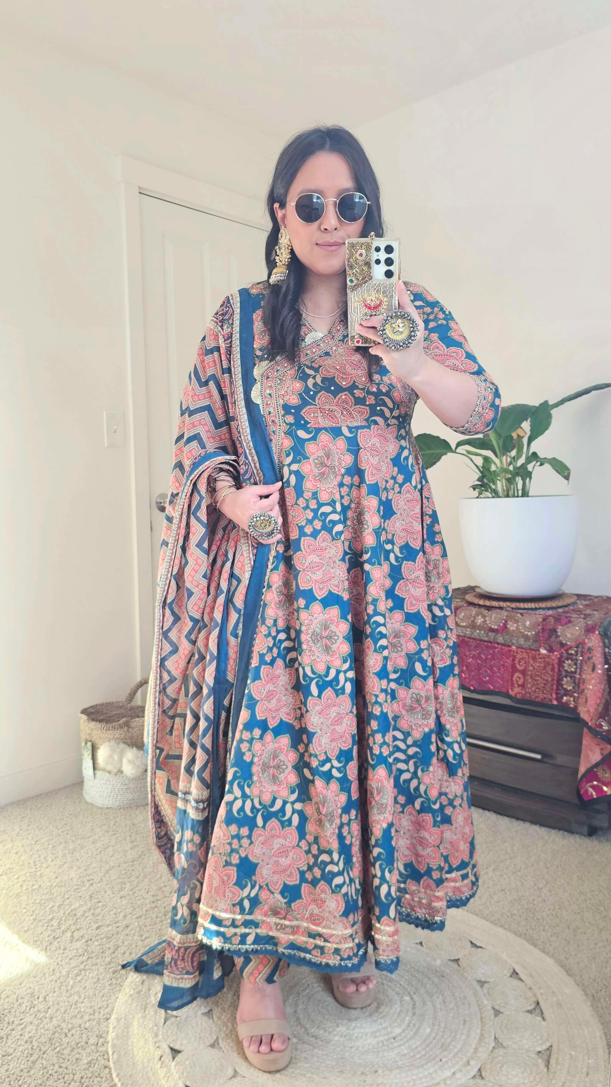 KAMALA ANARKALI BLUE