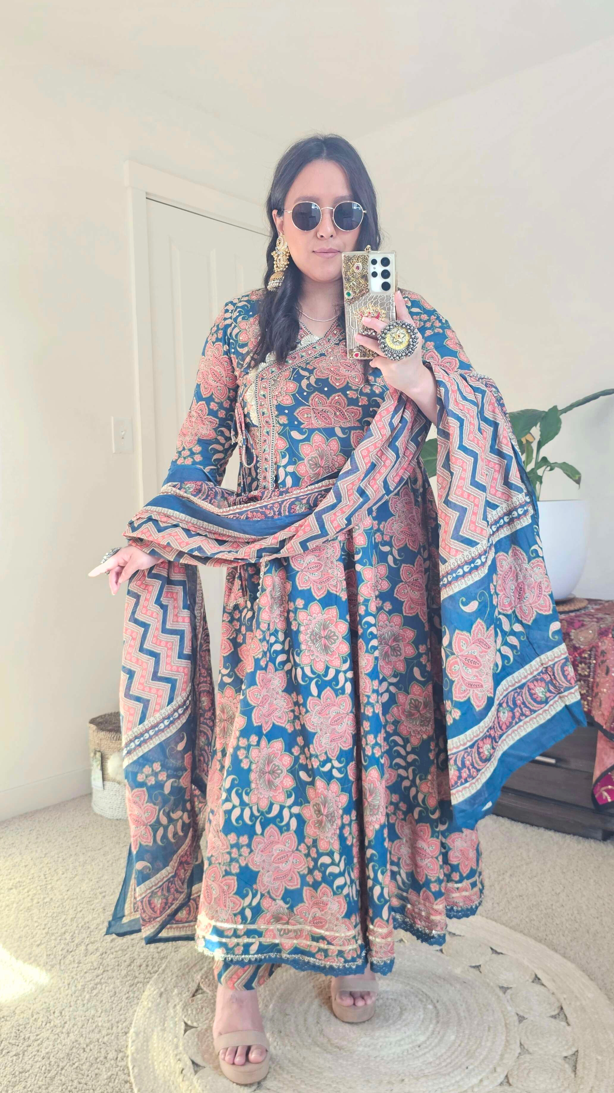 KAMALA ANARKALI BLUE