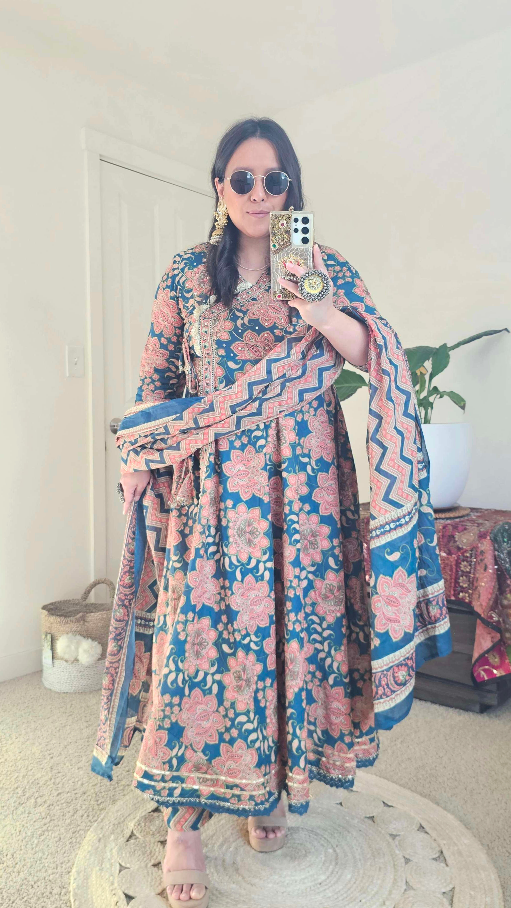 KAMALA ANARKALI BLUE