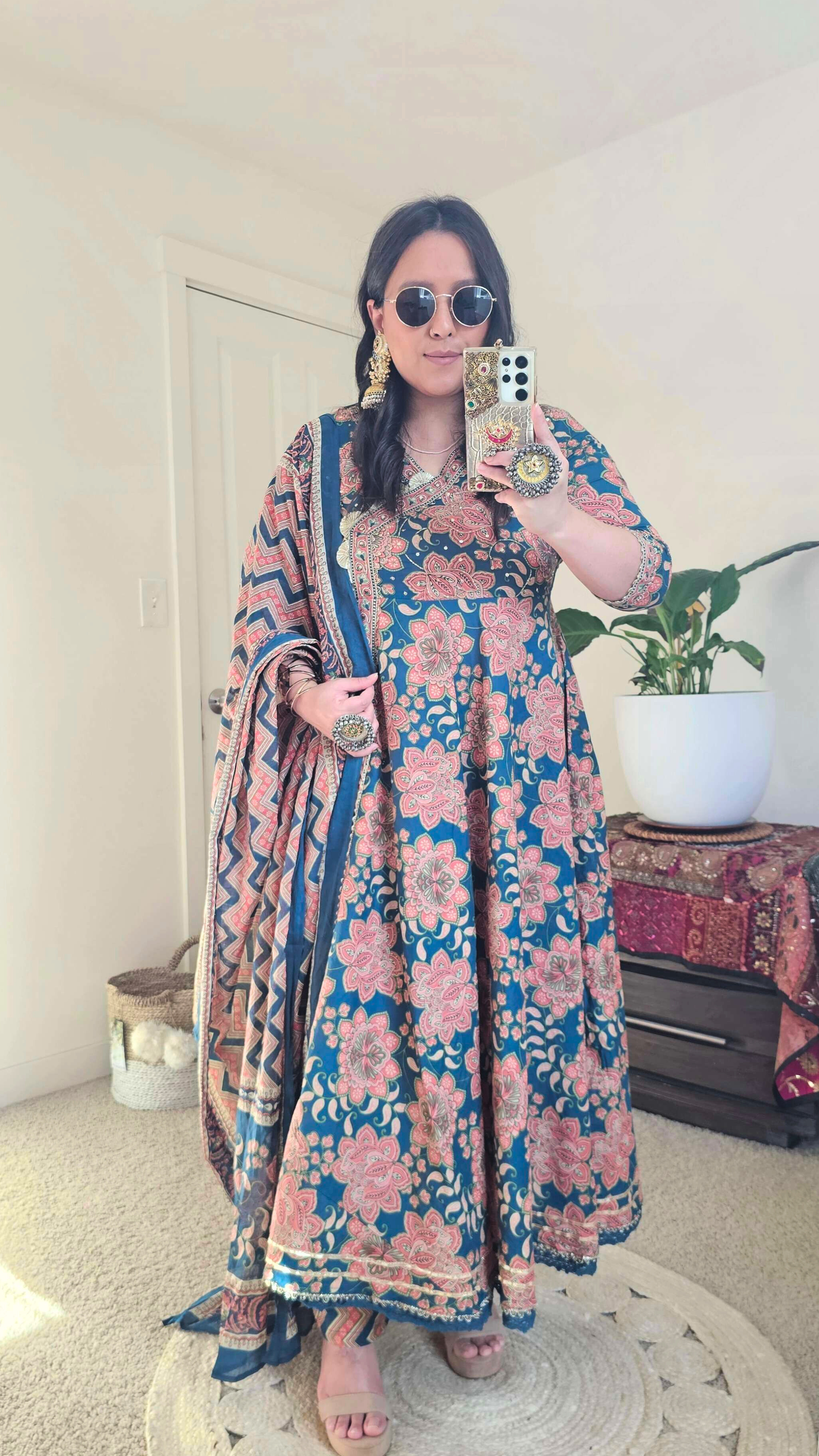 KAMALA ANARKALI BLUE