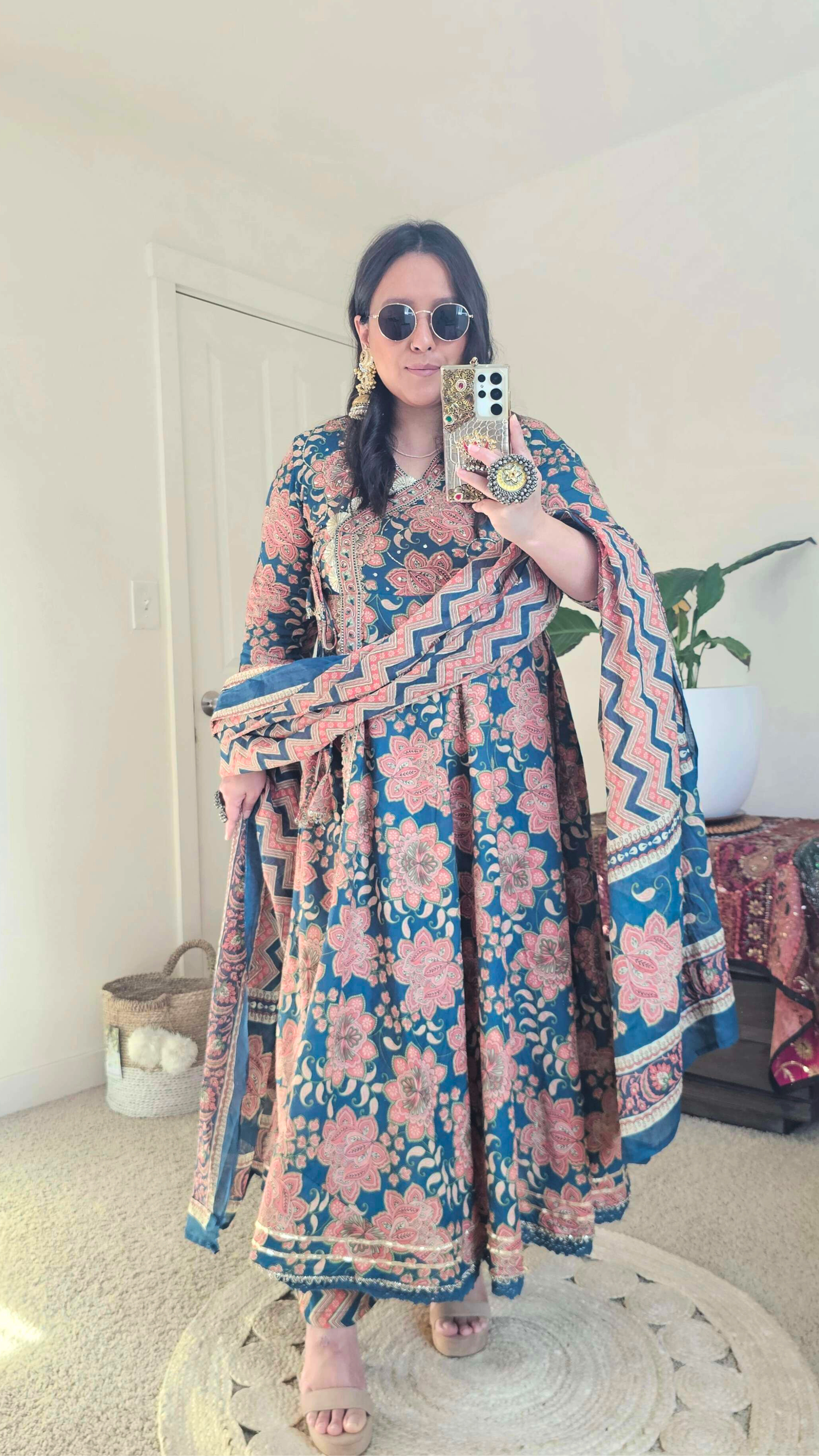 KAMALA ANARKALI BLUE