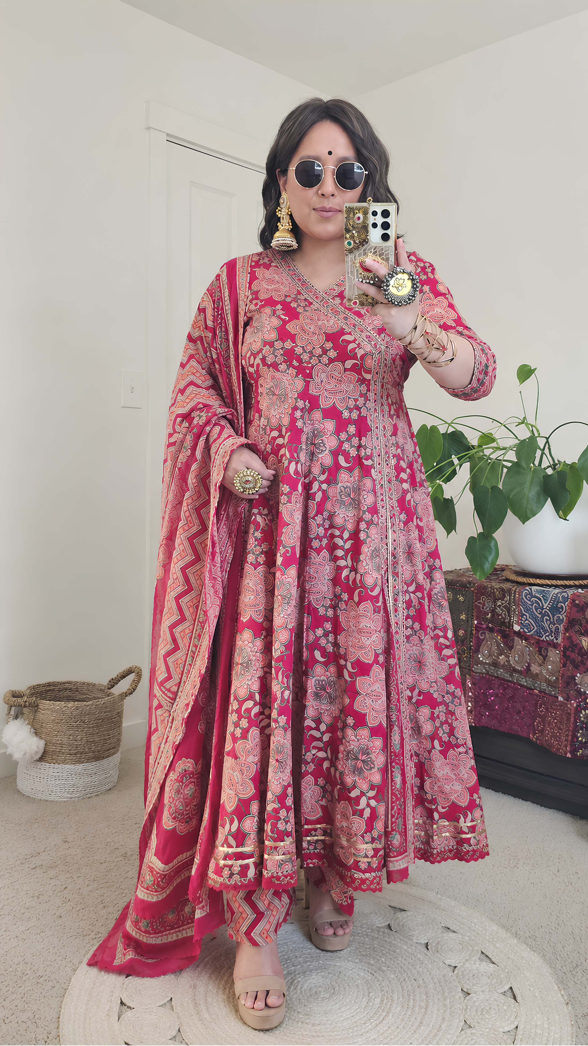 KAMALA ANARKALI PINK