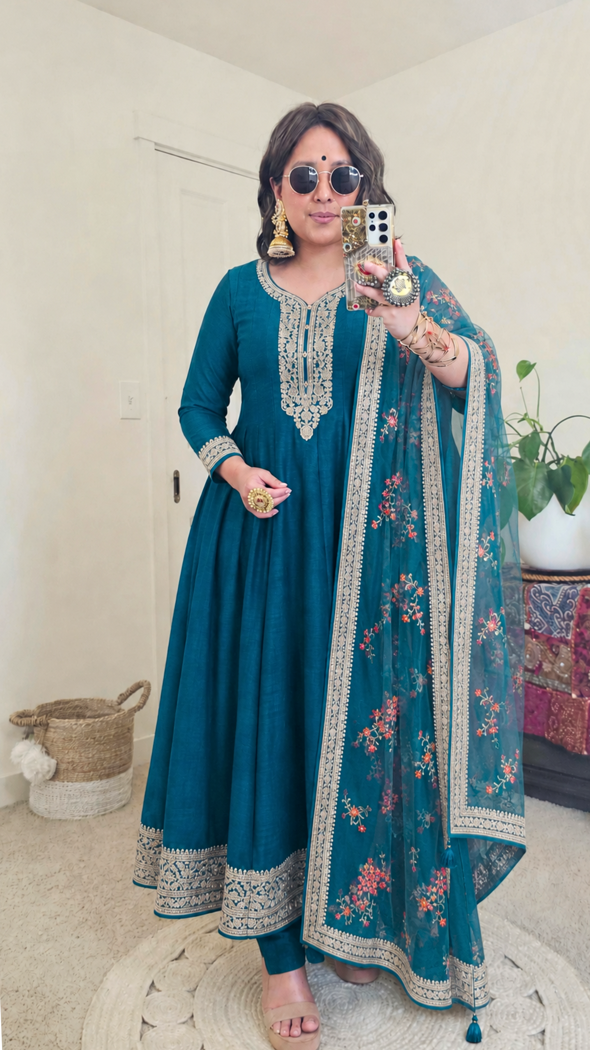 KANCHI ANARKALI BLUE