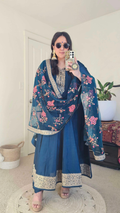 KANCHI ANARKALI BLUE