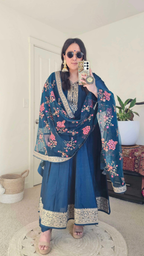 KANCHI ANARKALI BLUE