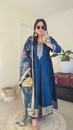 KANCHI ANARKALI BLUE