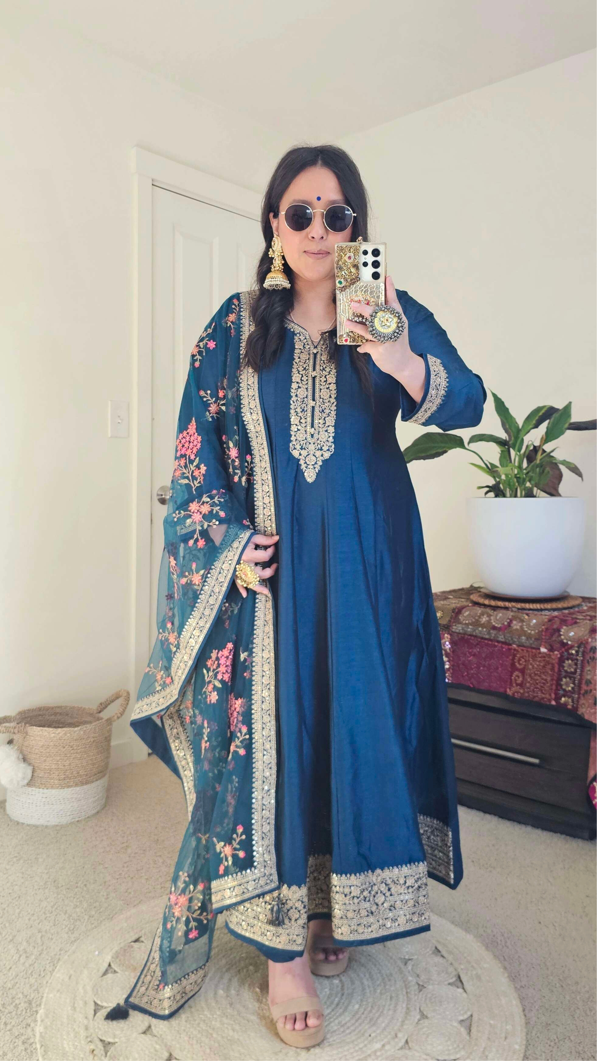KANCHI ANARKALI BLUE