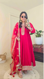 KANCHI ANARKALI RED