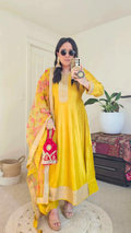 KANCHI ANARKALI YELLOW