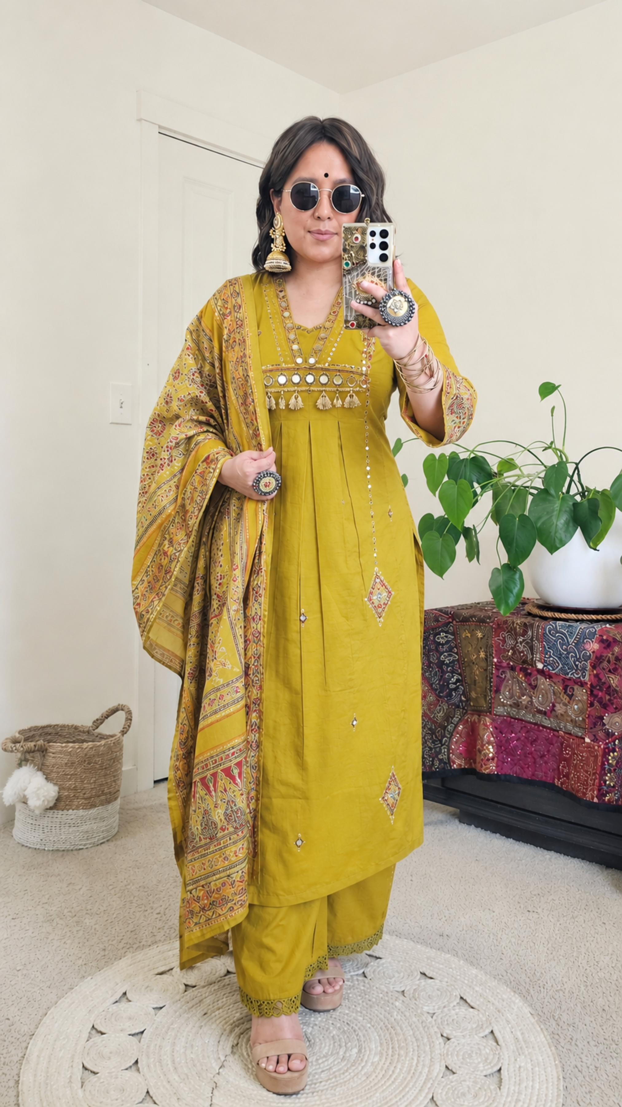 LEELA KURTA MUSTARD