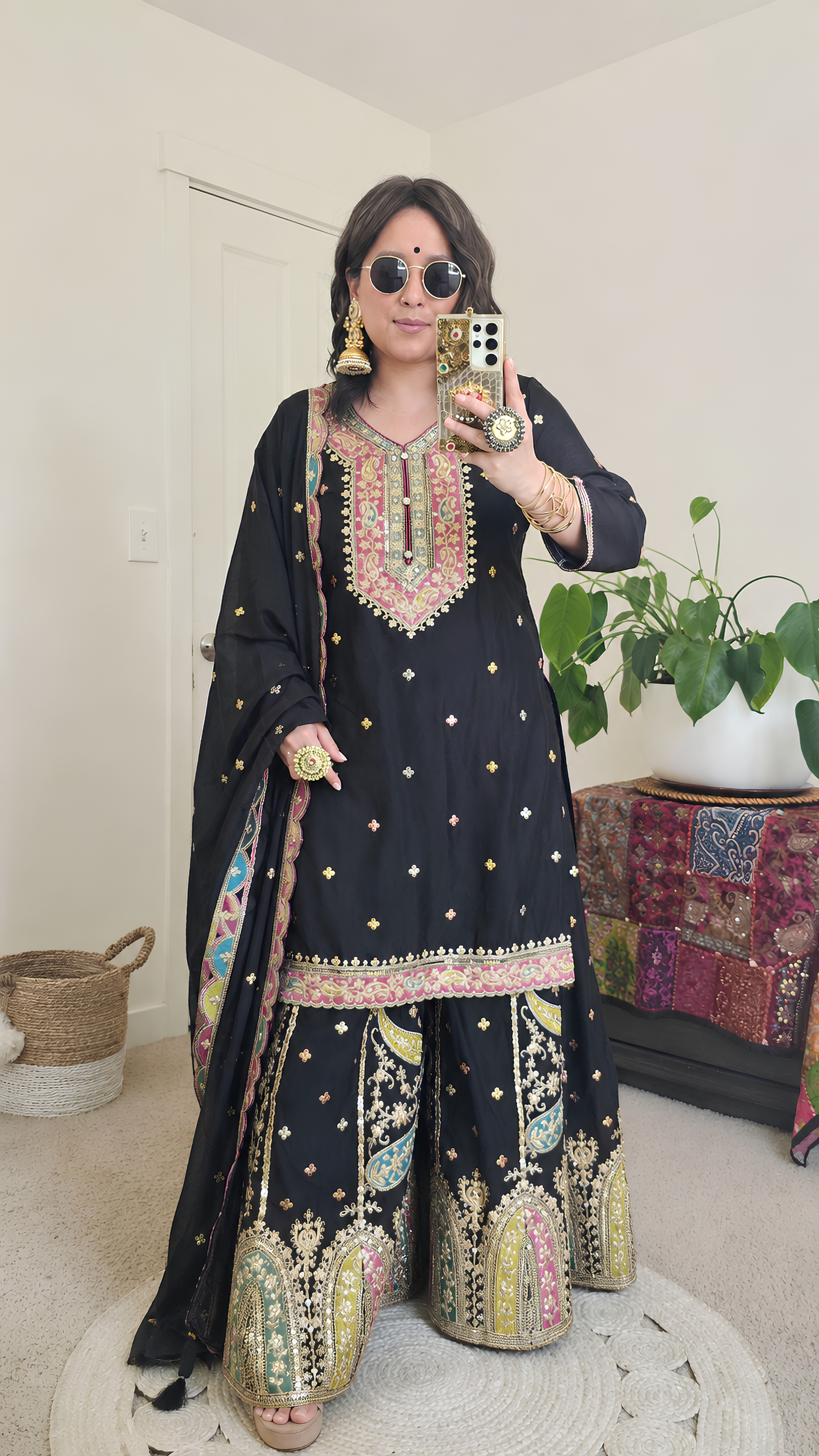 MAIYA SHARARA BLACK
