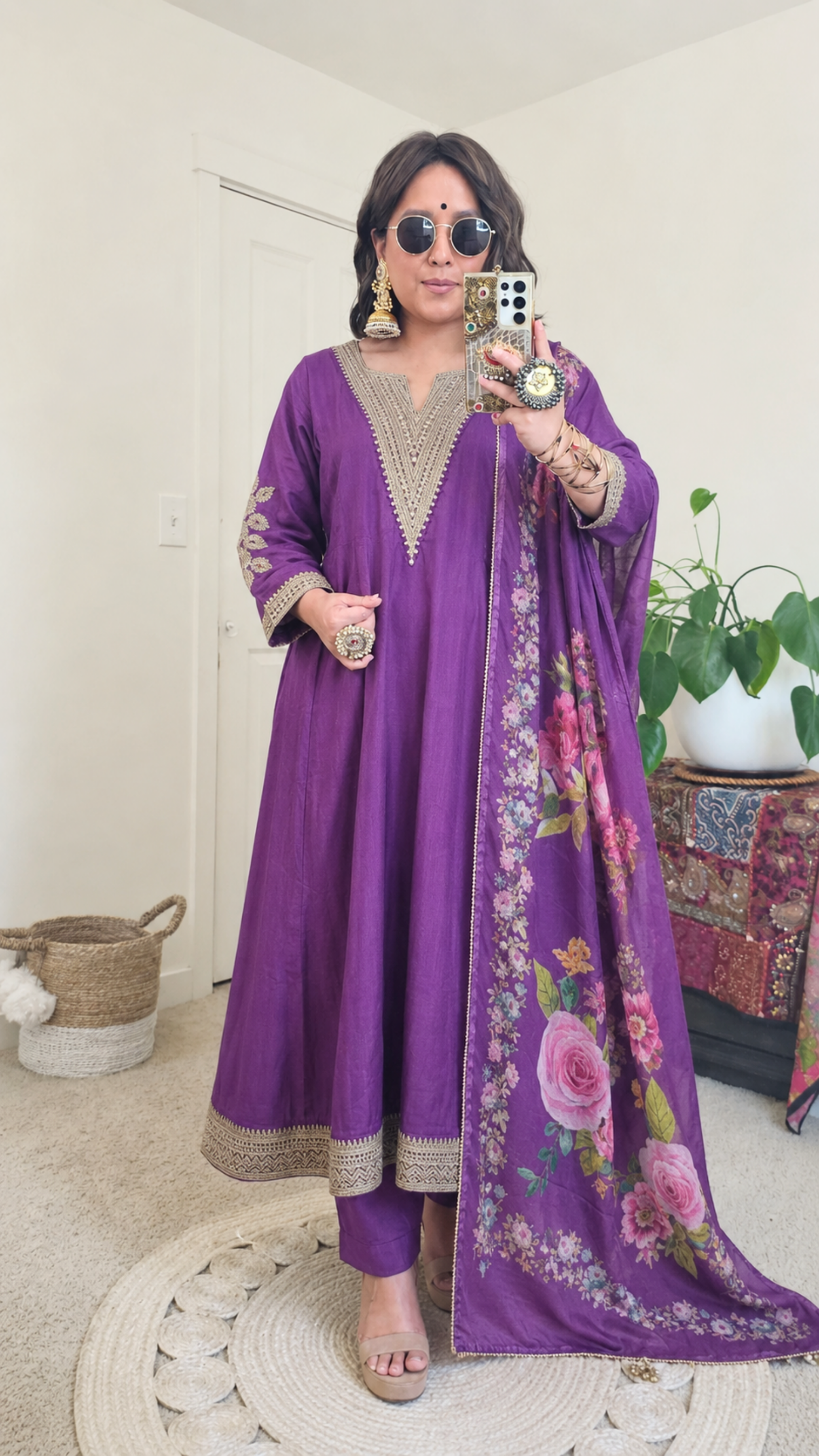 PARVATI ANARKALI PURPLE