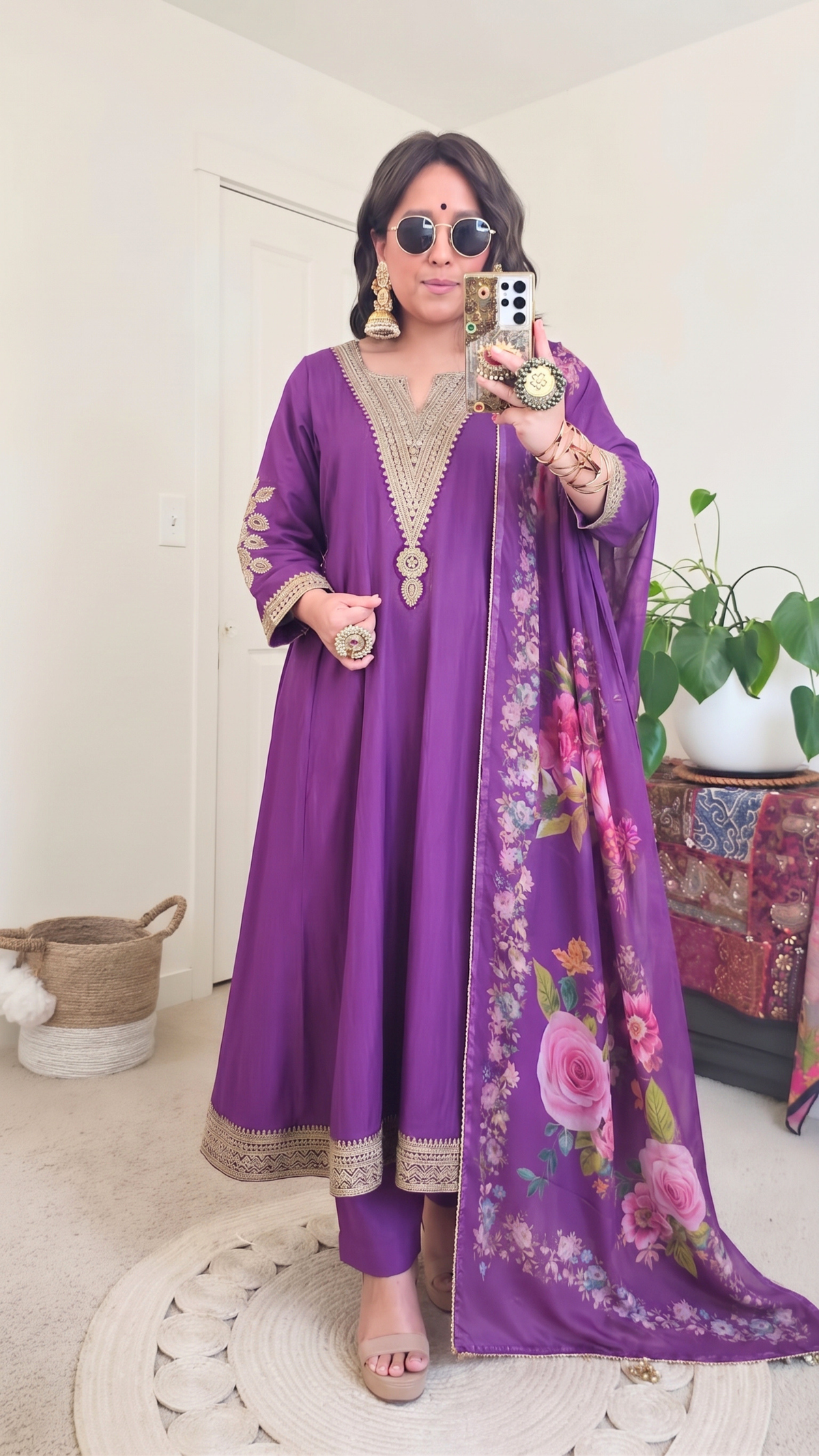 PARVATI ANARKALI PURPLE
