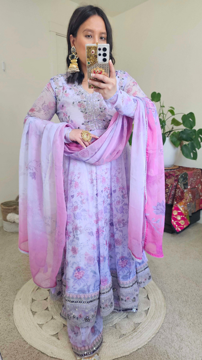 SANAM ANARKALI PURPLE