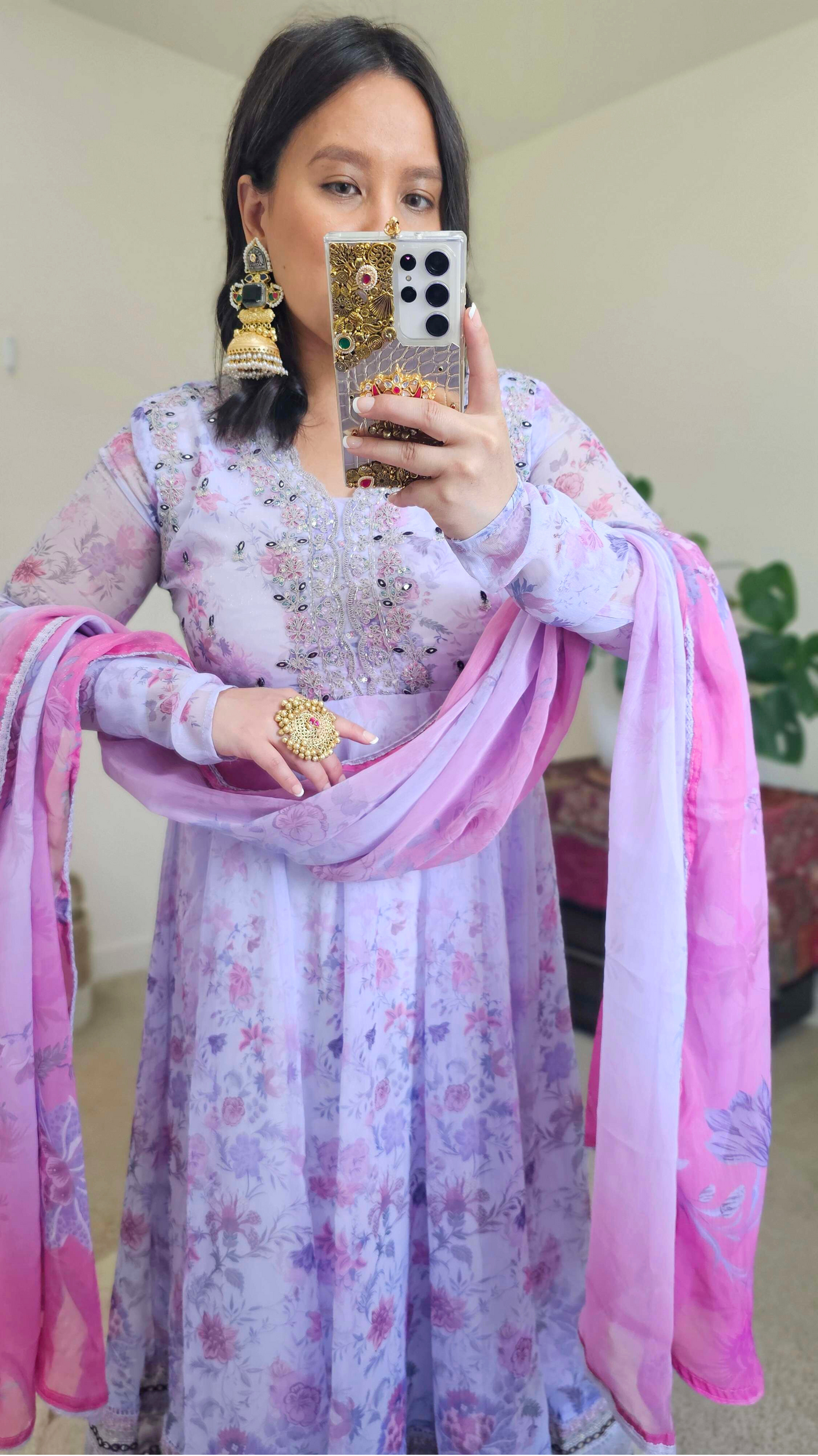 SANAM ANARKALI PURPLE