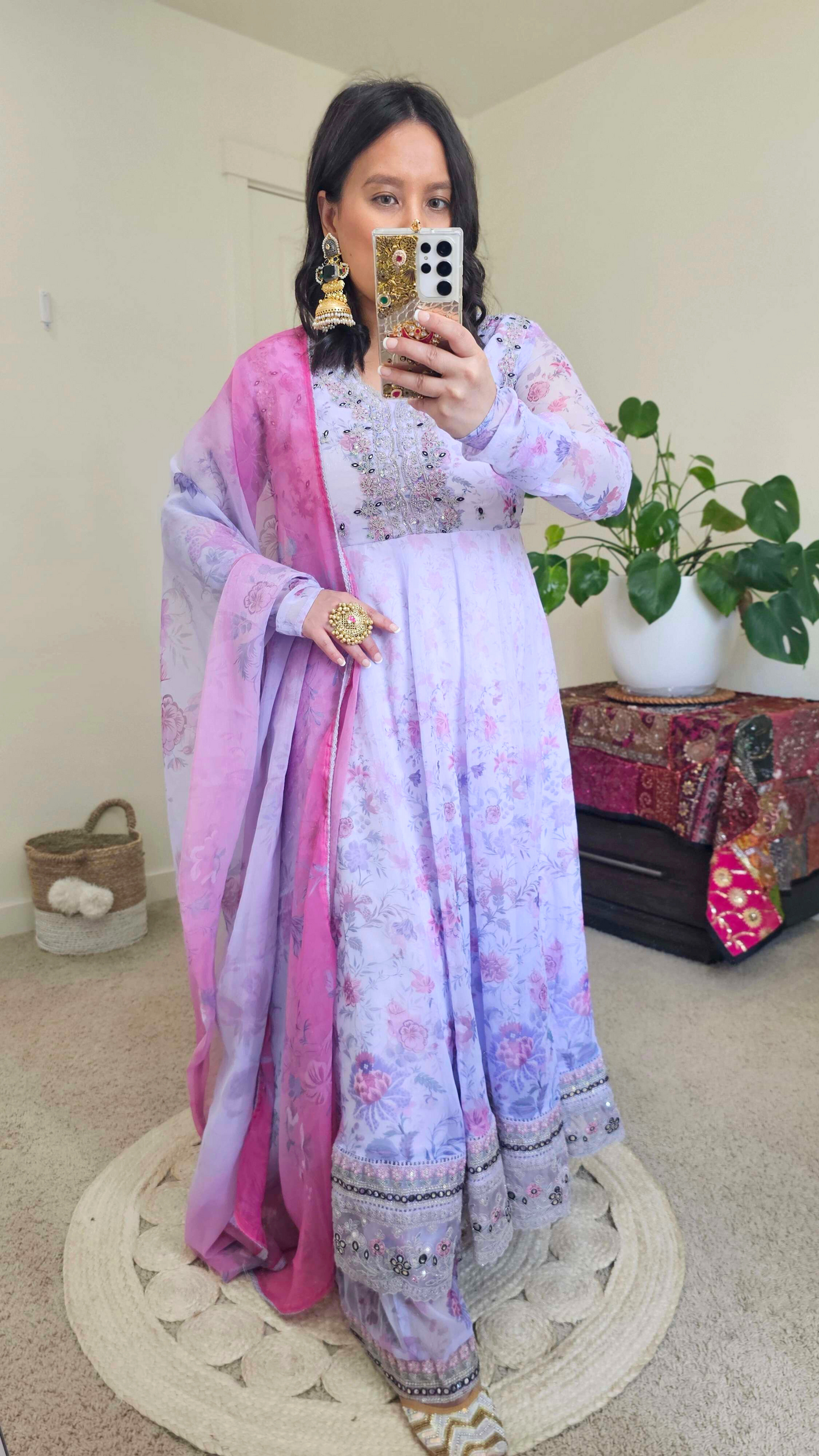 SANAM ANARKALI PURPLE