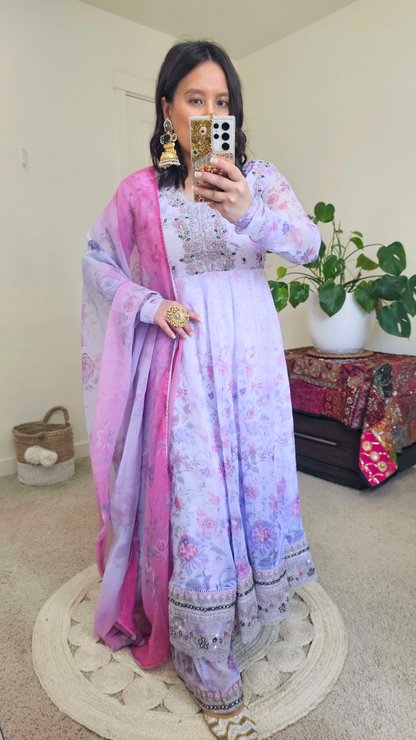 SANAM ANARKALI PURPLE