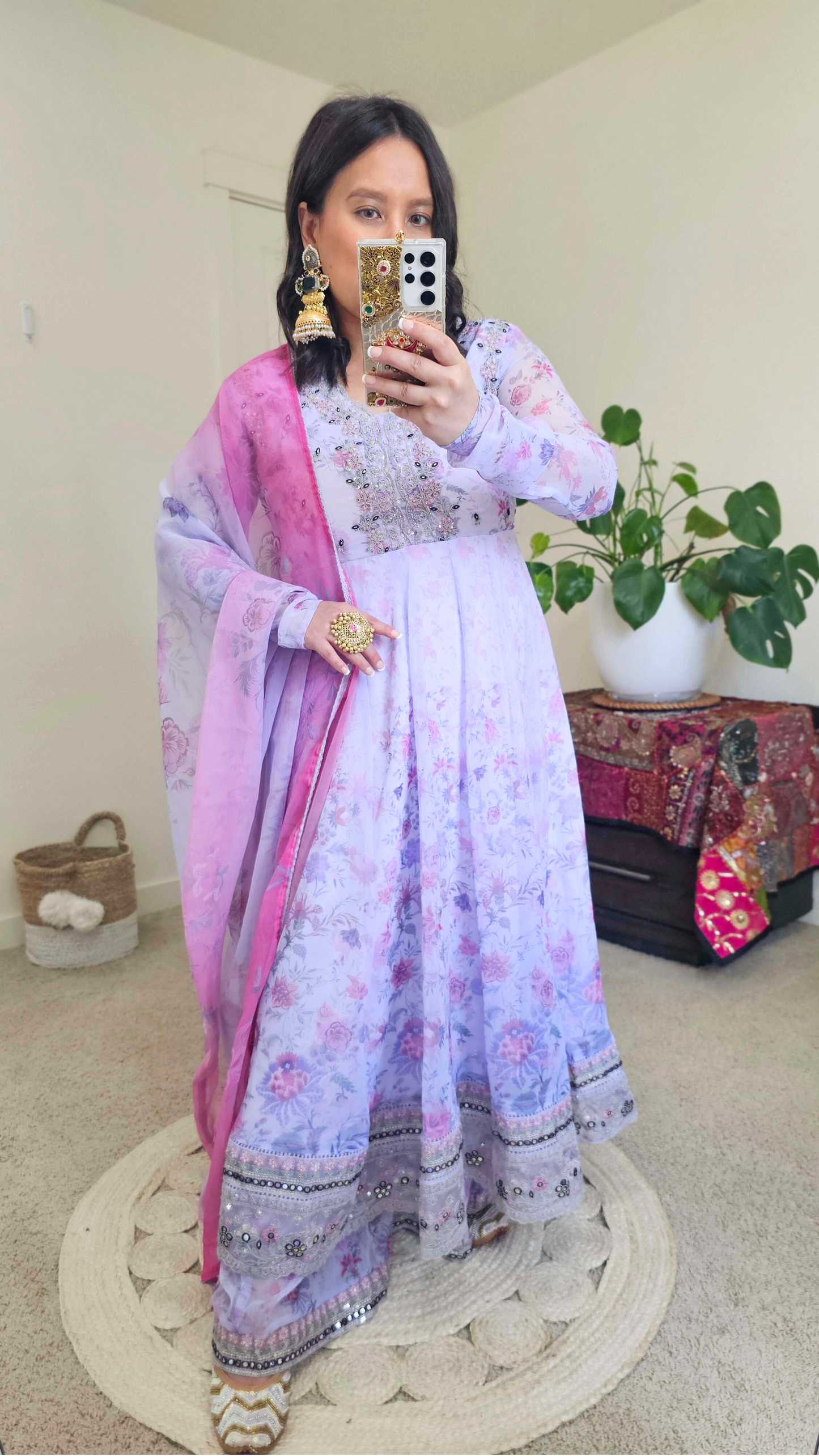 SANAM ANARKALI PURPLE