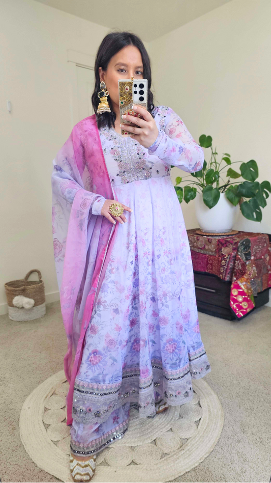SANAM ANARKALI PURPLE