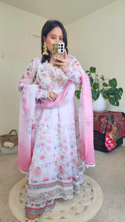 SANAM ANARKALI WHITE