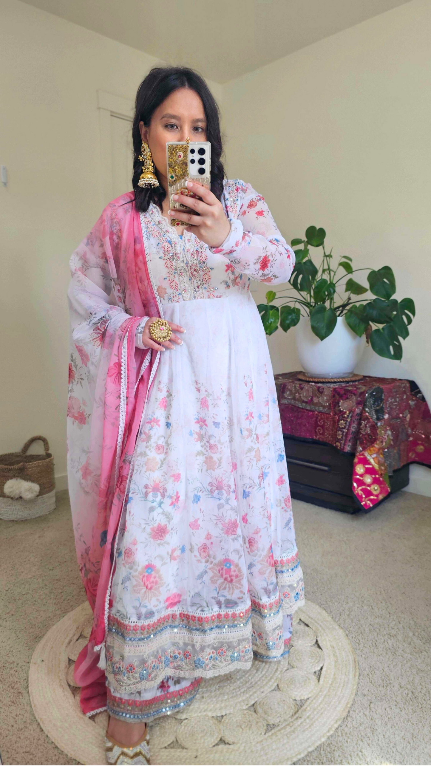 SANAM ANARKALI WHITE