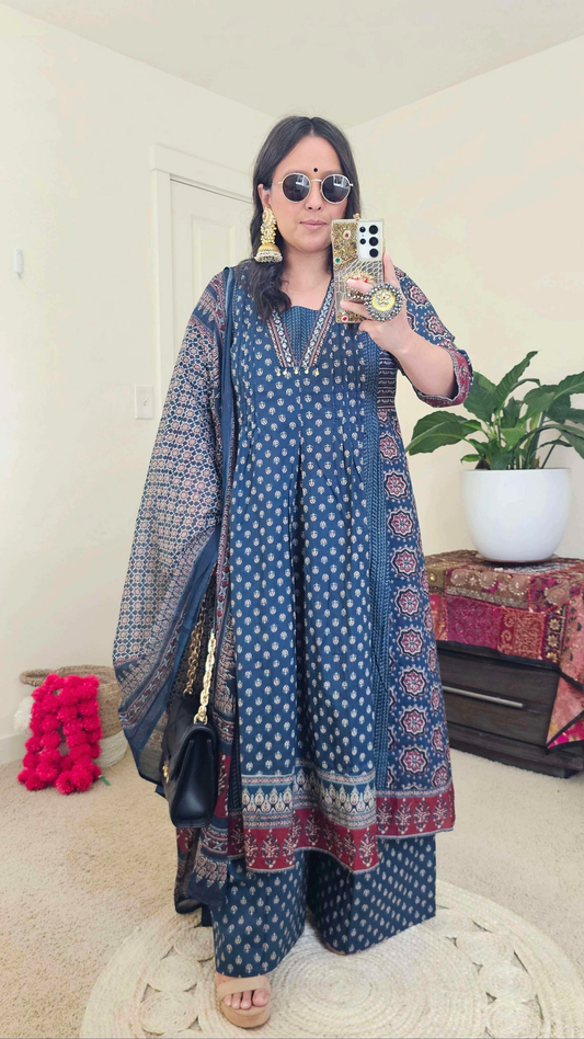 BISHNU ANARKALI BLUE