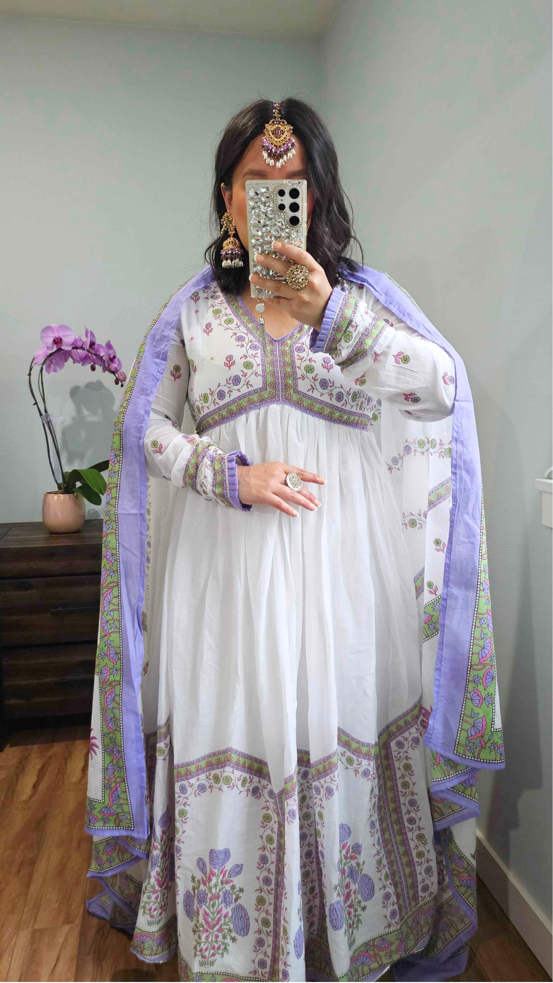 SHONA ANARKALI PURPLE