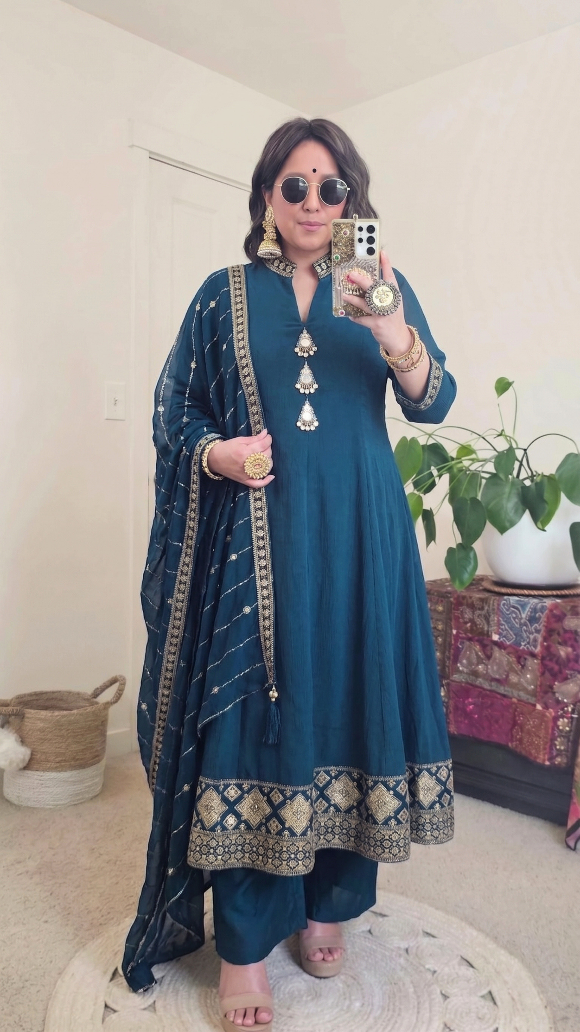 PRITI ANARKALI BLUE