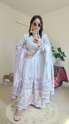 NAINA ANARKALI PURPLE